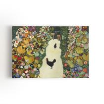Quadro Jardim com Galinhas Gustav Klimt Canvas 60x40cm Quadro Jardim com Galinhas Gustav Klimt Canvas 60x40cm
