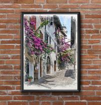 Quadro Jardim Italiano com Moldura Tamanho A3 Quadro Jardim Italiano com Moldura Tamanho A3
