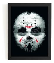 Quadro Jason Sexta Feira 13 Filme Terror Arte