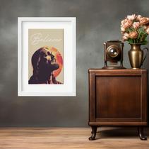 Quadro Jesus Believer - 60x48cm Quadro Jesus Believer - 60x48cm