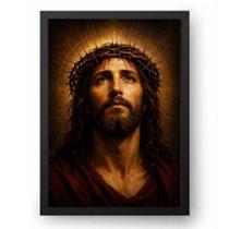Quadro Jesus com a Coroa de Espinhos 21x30cm