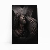 Quadro Jesus Cristo Carregando A Cruz Canvas 60X40Cm