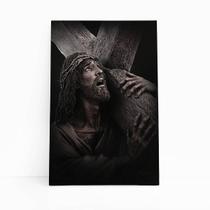 Quadro Jesus Cristo Carregando a Cruz Canvas 60x40cm