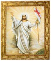 Quadro Jesus Cristo Ressuscitado, Mod. 01, 30X25cm. Angelus