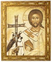 Quadro Jesus Cristo Ressuscitado, Mod. 03, 30x25cm. Angelus