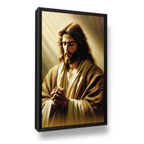 Quadro Jesus Cristo Sagrado Orando Religioso Quadro Jesus Cristo Sagrado Orando Religioso