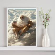 Quadro Jesus De Boa Tomando Café 33x24cm