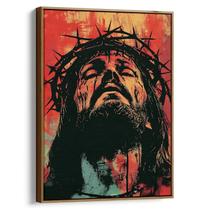 Quadro Jesus Em Agonia Sob a Coroa de Espinhos