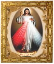 Quadro Jesus Misericordioso Modelo 06, Tam. 30x25cm. Angelus