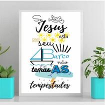 Quadro Jesus no Barco 45x34cm - Decoração