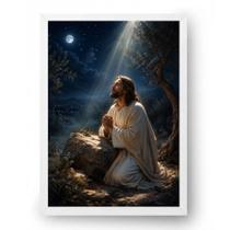 Quadro Jesus Orando no Getsêmani 21x30cm