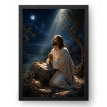 Quadro Jesus Orando no Getsêmani 40x60cm