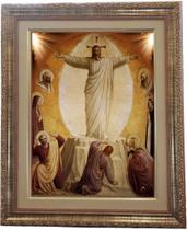 Quadro Jesus Ressuscitado, Mod.02, Tam. 53x43cm. Angelus