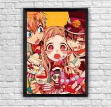 Quadro Jibaku Shounen Toilet-bound Hanako-kun com Moldura E Acetato Tamanho A3