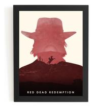 Quadro Jogo Red Dead Redemption Game Arte Simplista