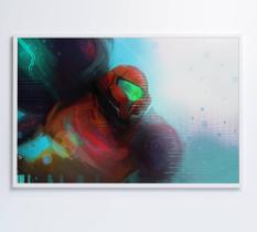 Quadro Jogo Super Metroid Quadro Jogo Super Metroid