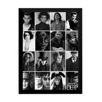 Quadro Johnny Depp Ator Filmes Foto Poster Moldurado