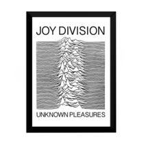 Quadro Joy Division Arte Unknown Pleasures Poster Moldurado