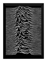Quadro Joy Division Unknown Pleasures Moldura 42x29cm