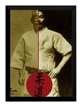 Quadro Judo Jiu Jitsu Jigoro Kano X Conde Koma 42x29cm
