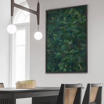 Quadro Jungle - Abstrato - Moldura Caixa + Foam + Vidro em Vários Tamanhos - Artfine