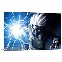 Quadro Kakashi Sensei Naruto decorativo com Tela em Tecido