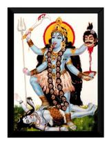 Quadro Kali Deusa Indiana Esposa De Shiva Hinduísmo Arte