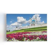 Quadro Kazan Kremlin Canteiro de Flores Canvas 60x40cm