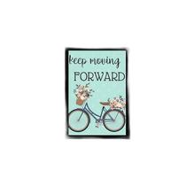 Quadro Keep Moving Forward 33X24Cm - Com Vidro Moldura Preta