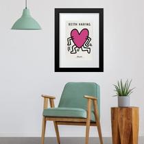 Quadro Keith Haring Heart - 60X48Cm Quadro Keith Haring Heart - 60X48Cm