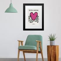 Quadro Keith Haring Heart - 60X48Cm Quadro Keith Haring Heart - 60X48Cm