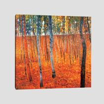 Quadro Klimt Beech Forest Tela No Chassi 40X40Cm