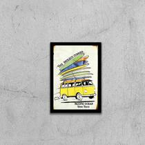 Quadro Kombi com Pranchas de Surf 24x18cm - com vidro