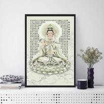 Quadro Kuan Yin Deusa Da Misericórdia 33X24Cm - Com Vidro