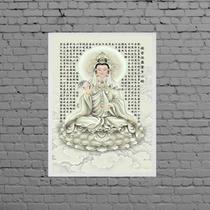 Quadro Kuan Yin Deusa Da Misericórdia 45x34cm - com vidro Quadro Kuan Yin Deusa Da Misericórdia 45x34cm - com vidro