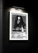 Quadro Lady Gaga The Fame L C/ Vidro e Moldura Tam:A4 Quadro Lady Gaga The Fame L C/ Vidro e Moldura Tam:A4