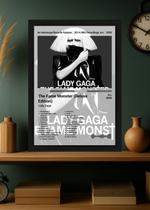 Quadro Lady Gaga The Fame Monster (Light) Com Vidro Tamanho:21cm x 30cm (A4) Quadro Lady Gaga The Fame Monster (Light) Com Vidro Tamanho:21cm x 30cm (A4)