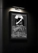Quadro Lady Gaga TheFameM D C/ Vidro e Moldura Tam:A4 Quadro Lady Gaga TheFameM D C/ Vidro e Moldura Tam:A4