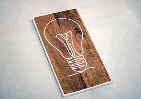Quadro lâmpada mdf Quadro lâmpada mdf