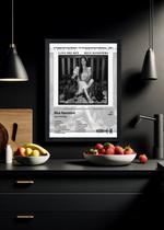 Quadro Lana Del Rey Blue Banisters (Black&white) Com Vidro Tamanho:21cm x 30cm (A4)