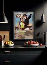 Quadro Lana Del Rey Norman Fucking Ro. (Colored) Com Vidro Tamanho:21cm x 30cm (A4)