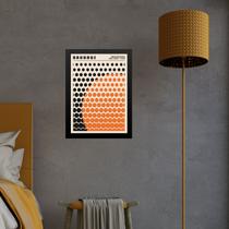 Quadro Laranja Bauhaus - Solar Mesh 33x24cm - com vidro Quadro Laranja Bauhaus - Solar Mesh 33x24cm - com vidro