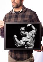 Quadro Larry Scott Fisiculturista Academia Gym 42x29cm Quadro Larry Scott Fisiculturista Academia Gym 42x29cm