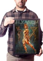 Quadro Laura Creavalle Fisiculturista Arte Musculação