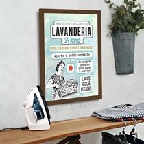 QUADRO LAVANDERIA Lavanderia 24 horas - Quadro Novo