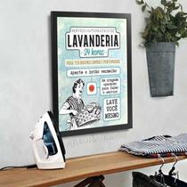 QUADRO LAVANDERIA Lavanderia 24 horas - Quadro Novo