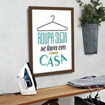 QUADRO LAVANDERIA Roupa Suja - Quadro Novo