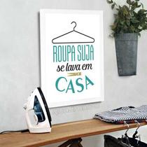 QUADRO LAVANDERIA Roupa Suja - Quadro Novo