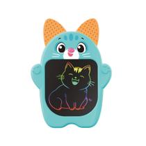 Quadro lcd bichos mini gato azul - dm brasil