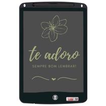 Quadro Lcd Tela 21cm Lousa Mágica Preto Criatividade Dm Toys